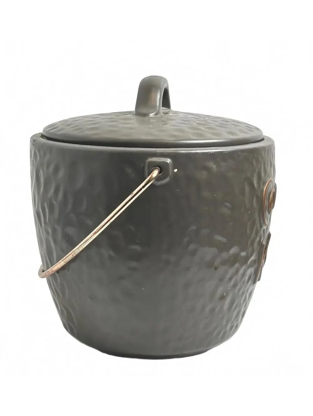 Vintage McCoy Ceramic “Cookie Kettle” with Lid and Handle